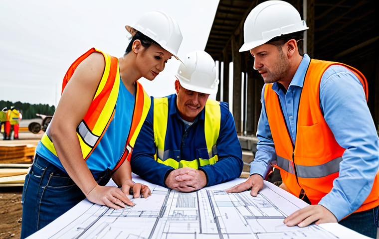 산업안전분야에서 요구되는 소프트 스킬 - Collaborative Problem-Solving**
"A diverse team of construction workers in hard hats and safety ves...
